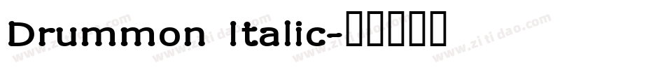Drummon Italic字体转换